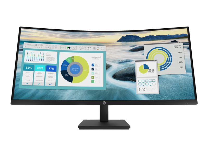 HP P34hc G4 WQHD USB-C incurvé moniteur 